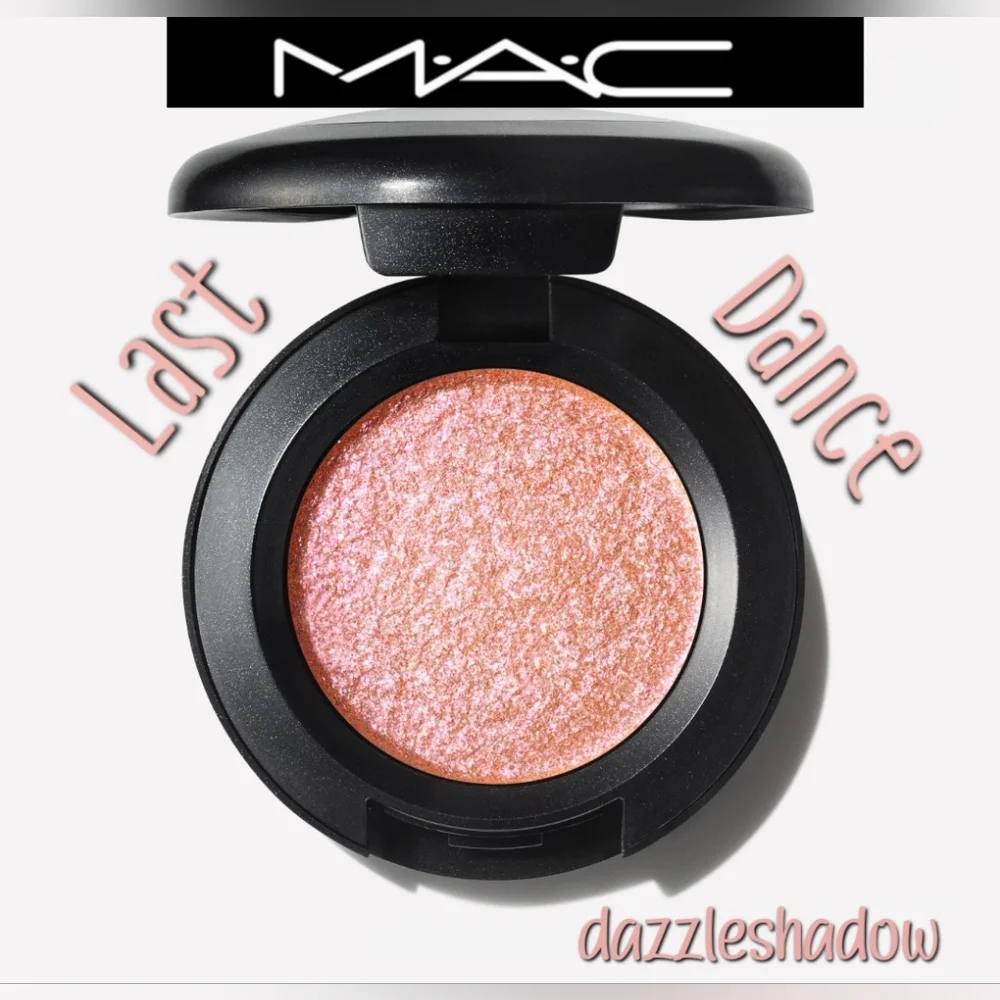 Mac Cosmetics Dazzleshadow Last Dance Peach Beige Pink Sparkles Brand New In Box
